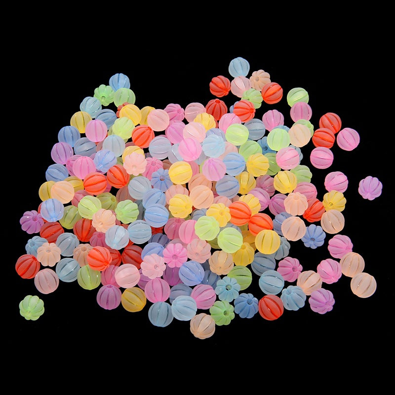 Cuentas de color caramelo al por mayor cuentas de calabaza acrílica